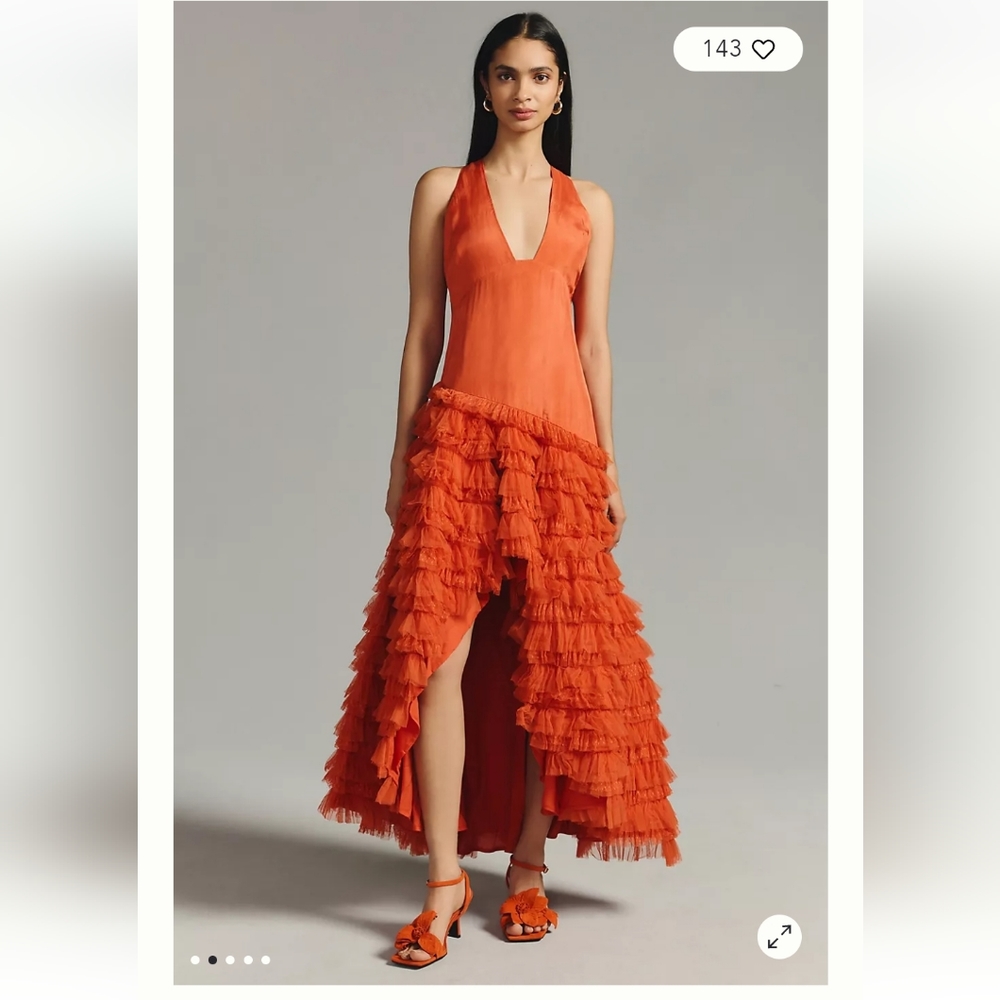 Forever That Girl Tiered-Ruffle High-Low Dress